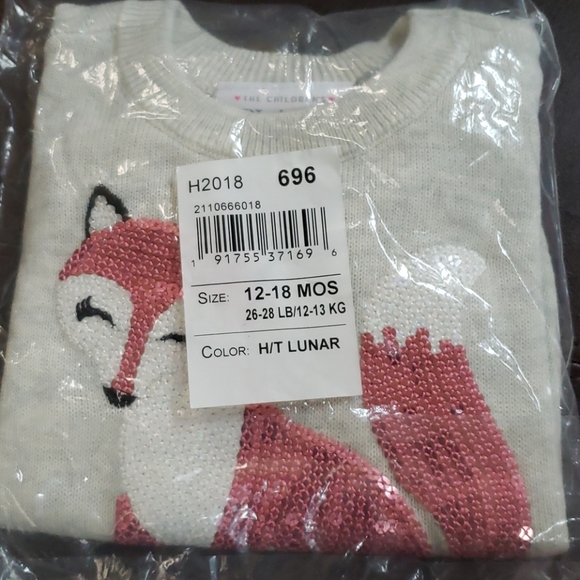 The Children's Place Other - Sequined Fox Sweater